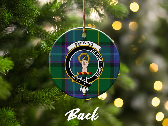 Skirving Family Crest Christmas Tree Ornament