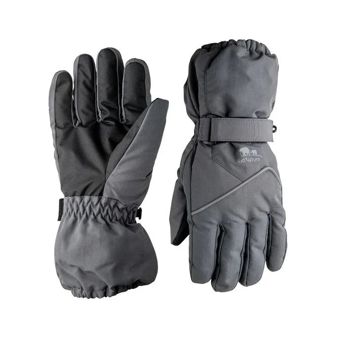 כפפות סקי Snow Sport אפורות מבית Go Nature - מחממות ומחזירות אור