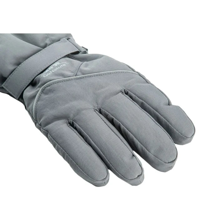 תמונה 4: כפפות סקי Snow Sport אפורות של Go Nature, מידות S-XL, מתאימות לטיולים ונסיעות