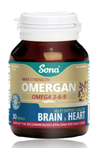 Sona Omergan Omega 3‑6‑9 – 30 Capsules sona