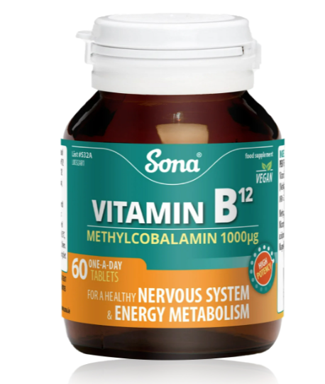 Sona Vitamin B12 1,000 µg – 60 Tablets sona