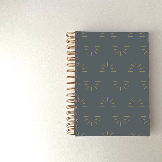 Sound & Circle Undated Weekly Planner | Mustard Rays - Pine & Moss