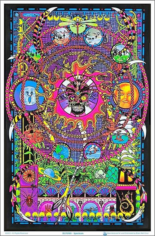 Spectrum Flocked Blacklight Poster
