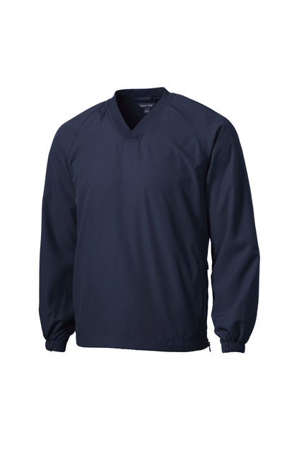 SPORT - TEK - TRUE NAVY -  V-NECK WIND PULLOVER