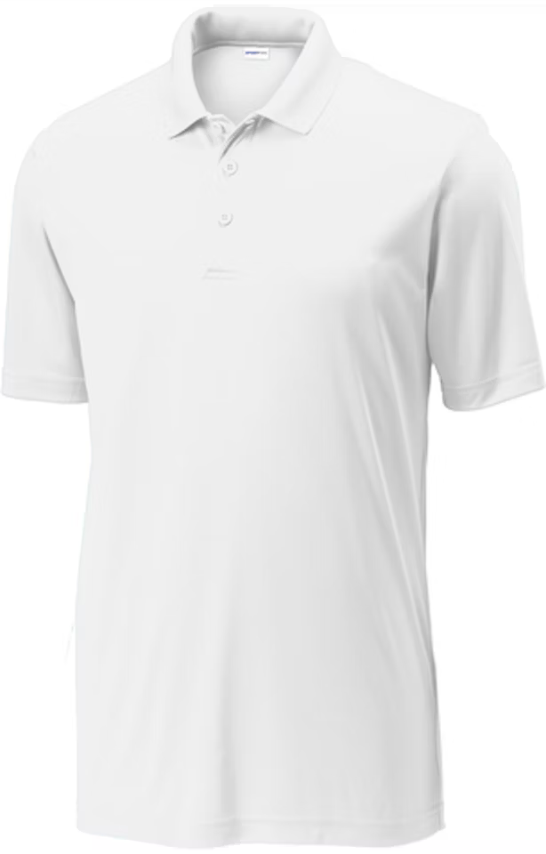 SPORT - TEK - WHITE POLO