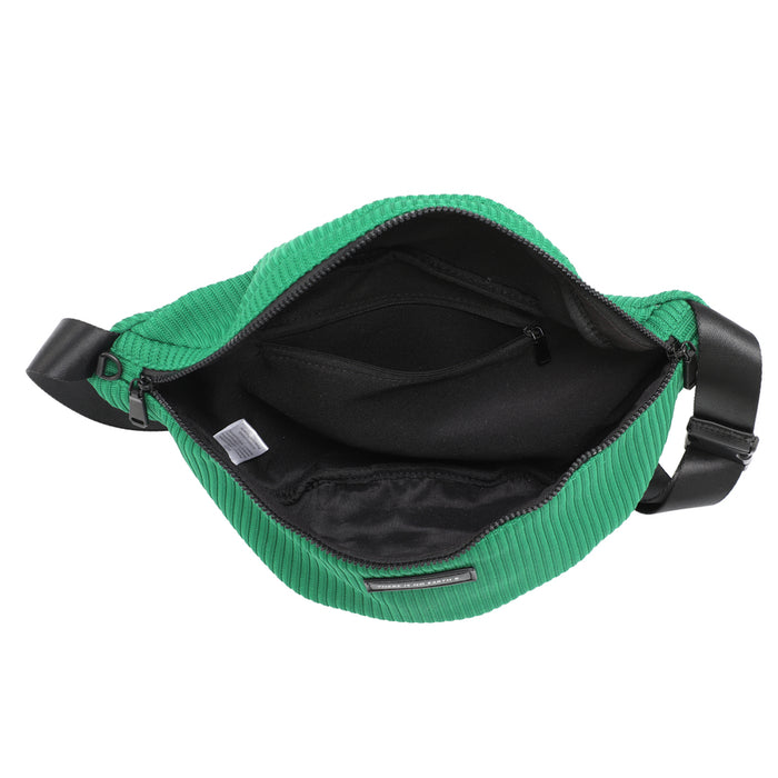 Sporty ribbed texture belt bag with slogan detail wholesale