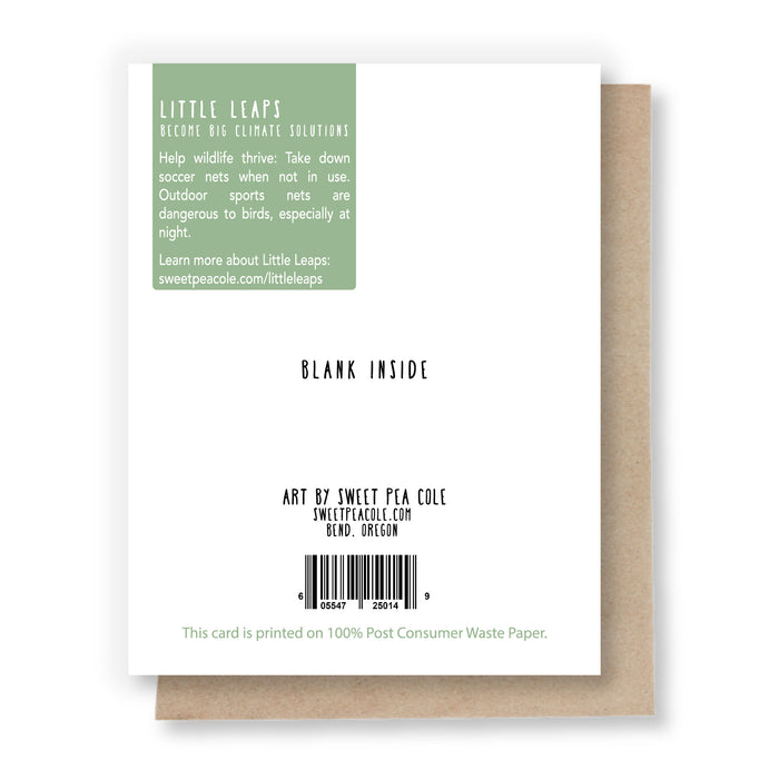 Spotted Owl Note Card by Sweet Pea Cole