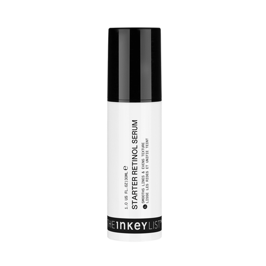 The Inkey List retinol serum bottle on a white background