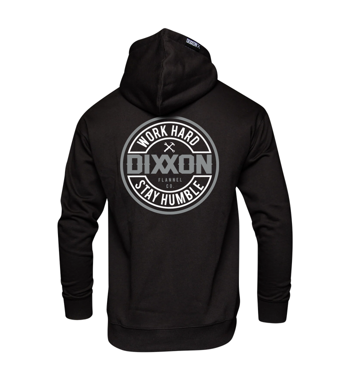 Stay Humble Pullover Hood - Grey / Black