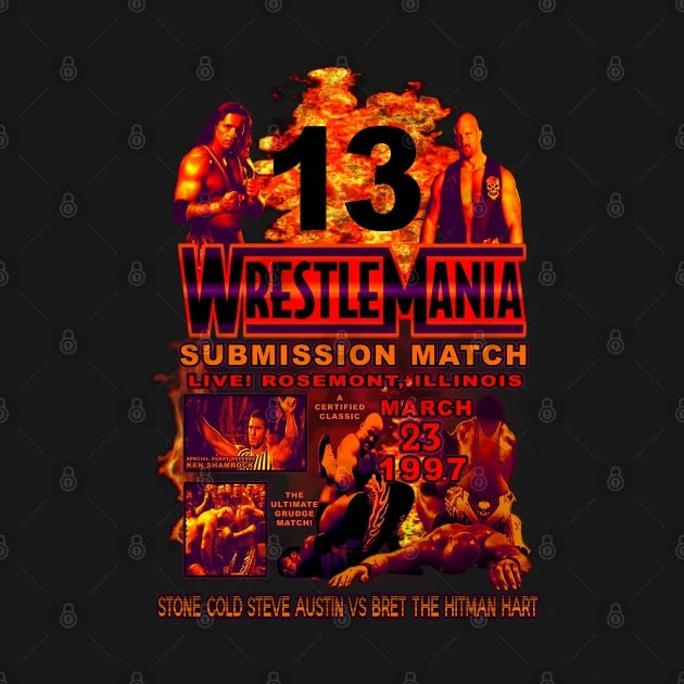 Stone Cold Vs Bret Hart - Wrestlemania 13 Hoodie
