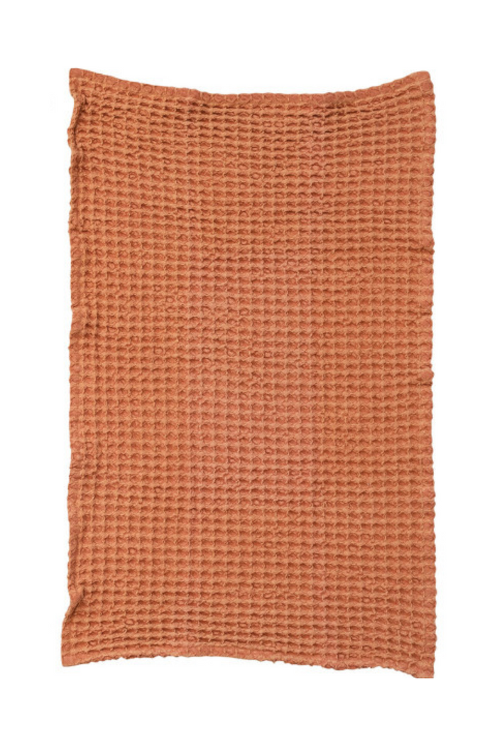 Creative-Co-Op-Cotton-Waffle-Tea-Towel-Orange