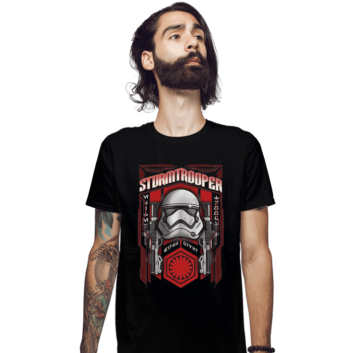 Shirts Fitted Shirts, Mens / Small / Black Storm Trooper