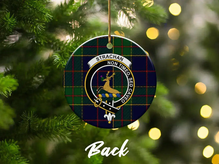 Strachan Crest Christmas Tree Ornament Decorative