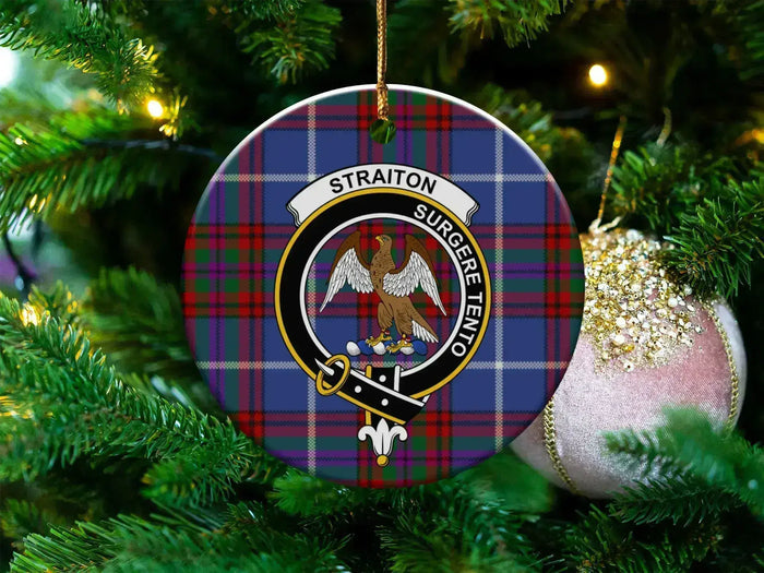 Straiton Surgere Tento Plaid Custom Christmas Ornament
