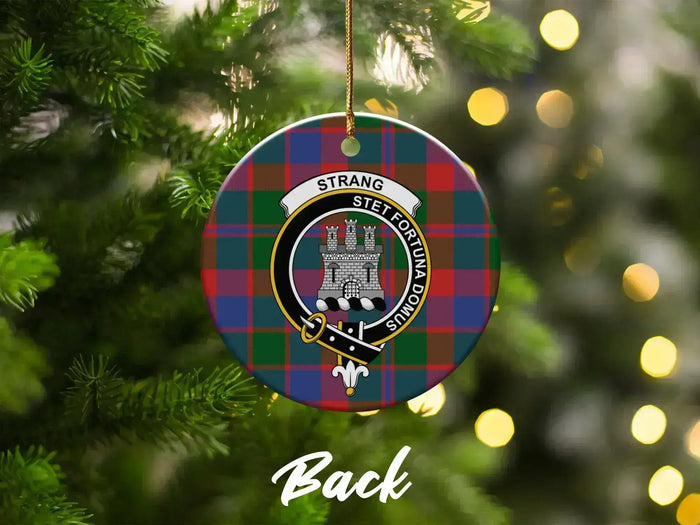 Custom Scottish Clan Crest Tartan Pattern Christmas