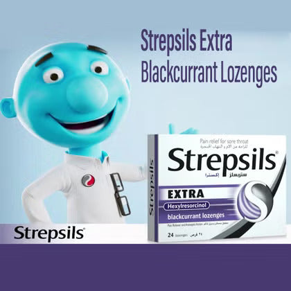 Strepsils Extra Blackcurrant Lozenges 24's Strepsils