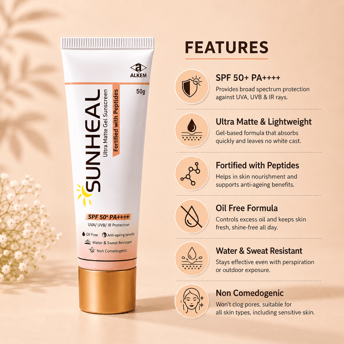 Sunheal Ultra Matte Gel Sunscreen - Cosmosentials