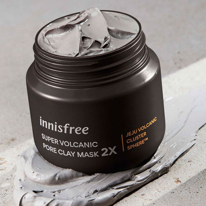 INNISFREE Super Volcanic Pore Clay Mask 2x Nudie Glow Australia