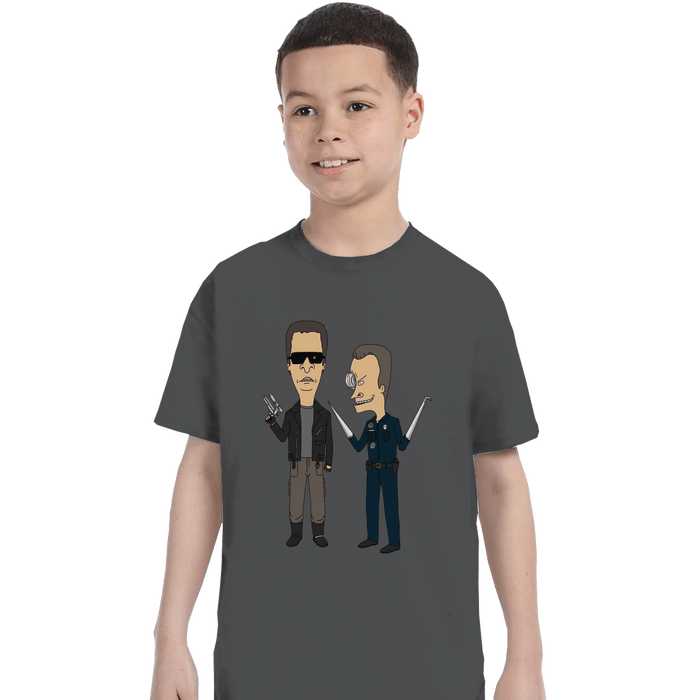 Shirts T-Shirts, Youth / XL / Charcoal T800 and T1000