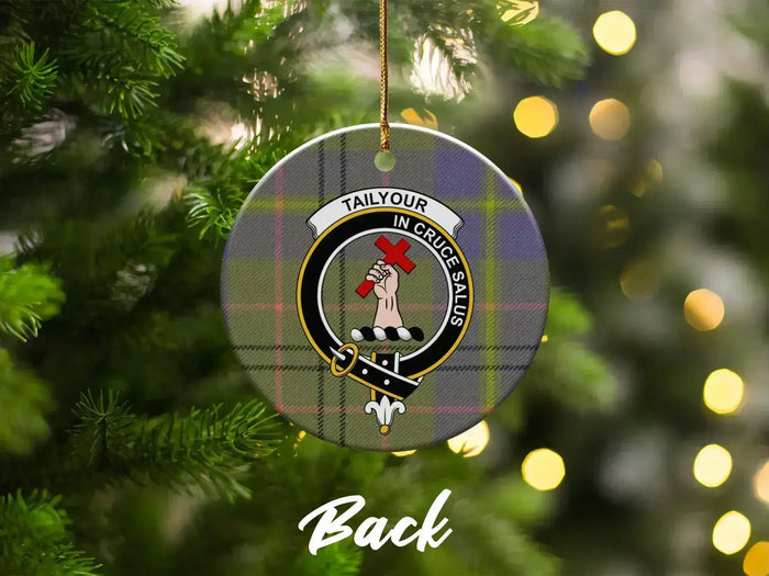 Custom Scottish Clan Crest Christmas Ornament