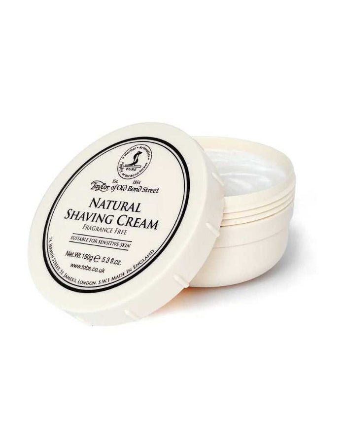 Open Taylor of Old Bond Street Natural Shaving Cream container