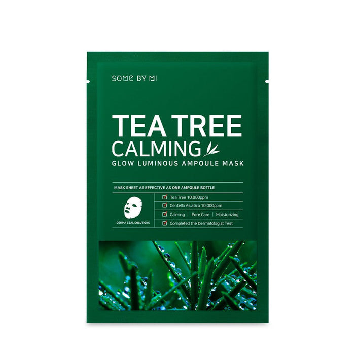 Some By Mi Tea Tree Calming Glow Luminous Ampoule Mask - Korean-Skincare