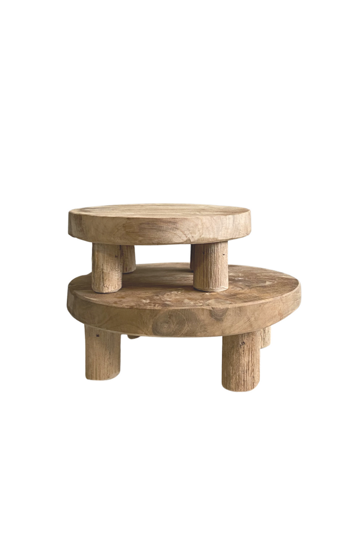 Accent Decor Tejano Natural Teak Wood Stand