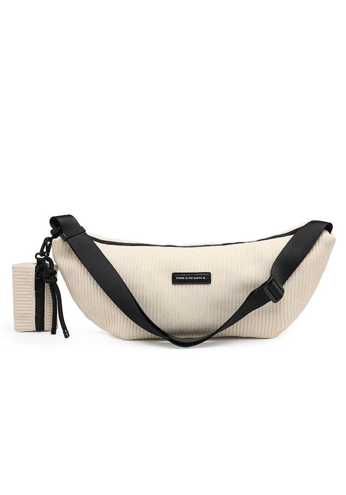 Textured sport shoulder bag with detachable pouch wholesale