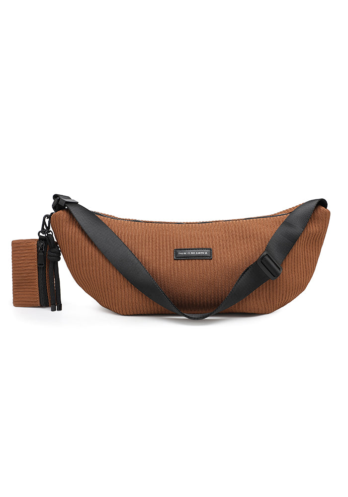 Textured sport shoulder bag with detachable pouch wholesale