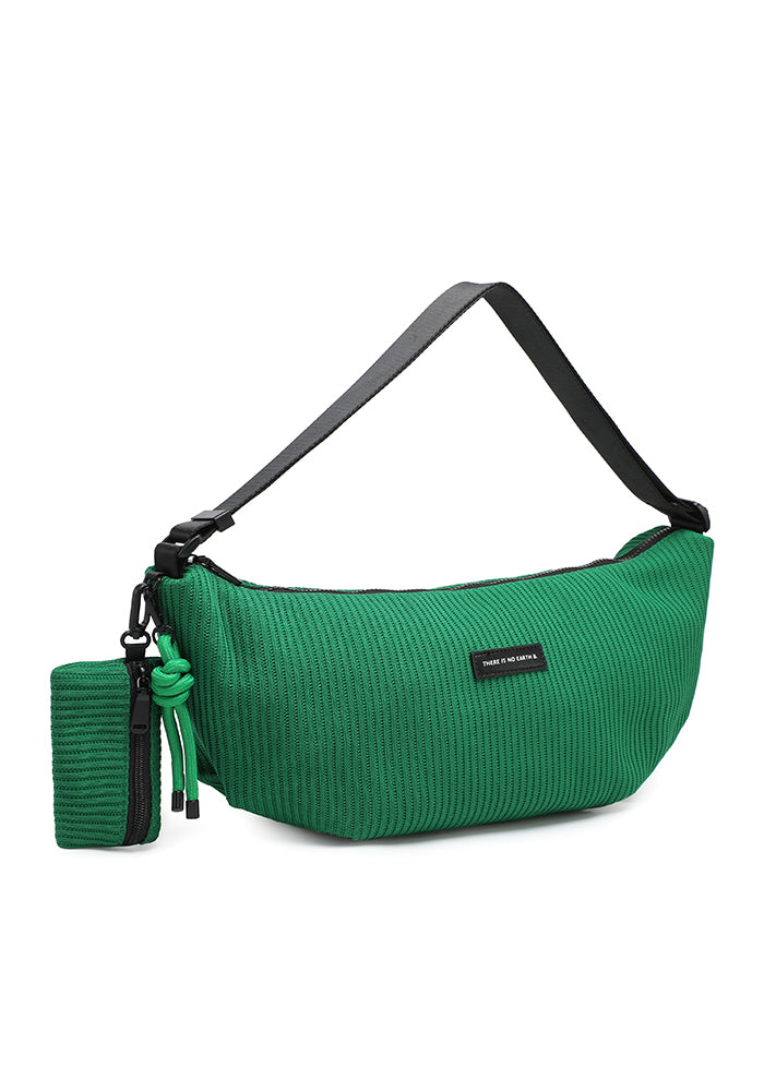 Textured sport shoulder bag with detachable pouch wholesale