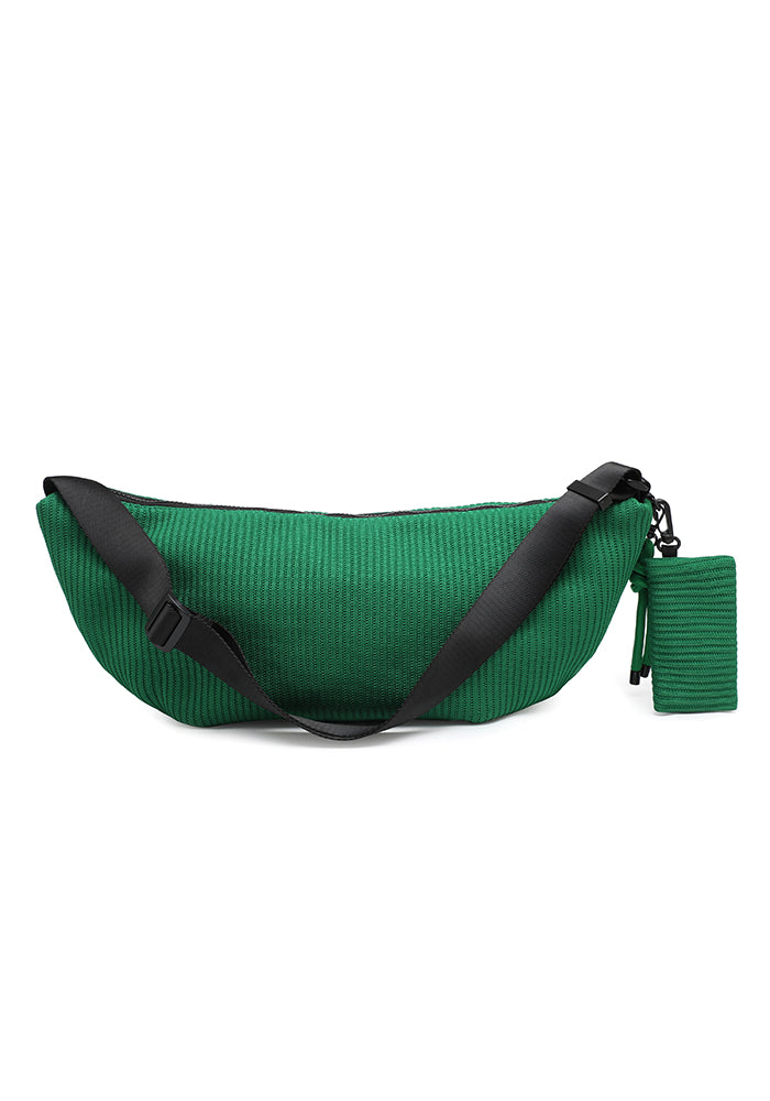 Textured sport shoulder bag with detachable pouch wholesale