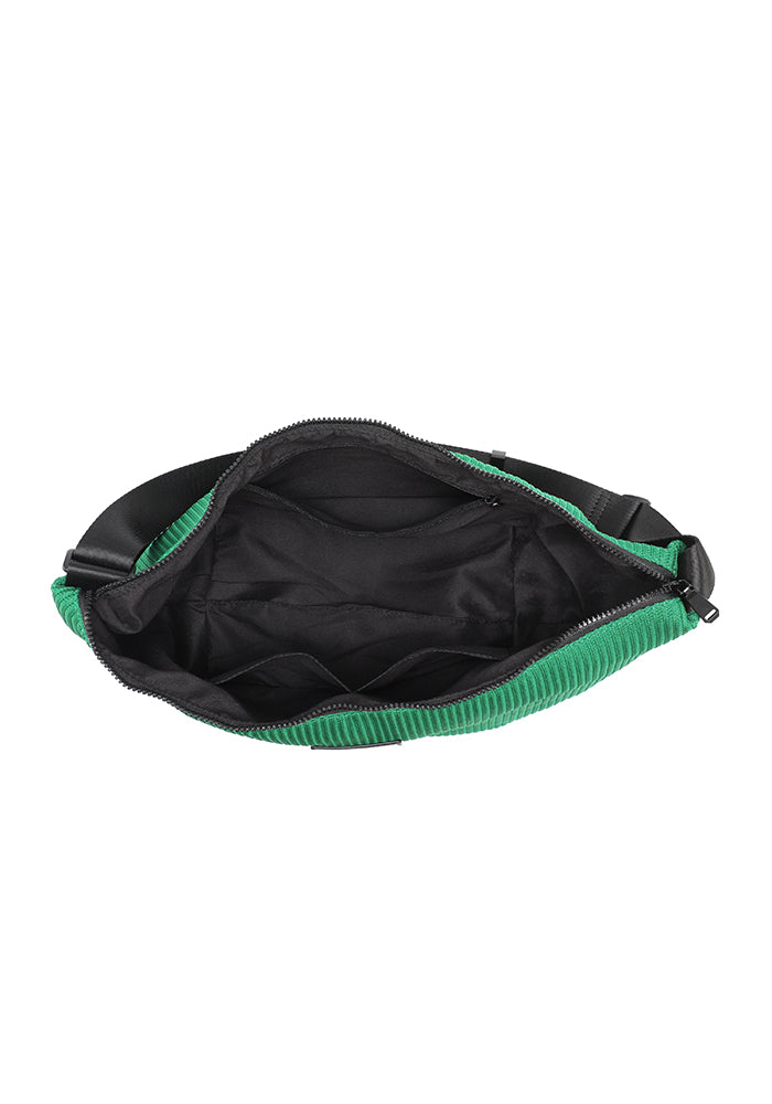 Textured sport shoulder bag with detachable pouch wholesale