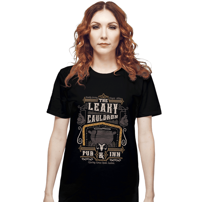 Shirts T-Shirts, Unisex / Small / Black The Leaky Cauldron