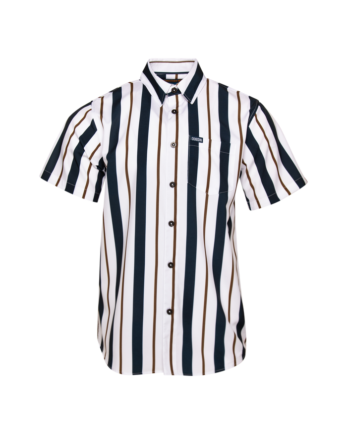 The Marina Short Sleeve Party Shirt - Navy / White
