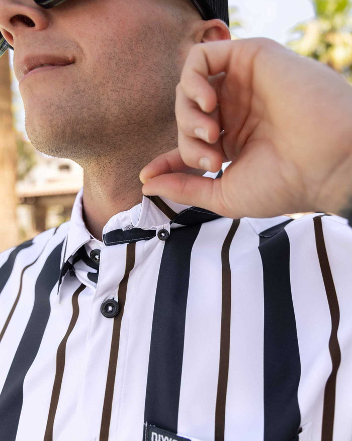The Marina Short Sleeve Party Shirt - Navy / White