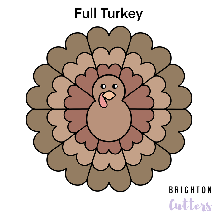 The Scalloped Platter / Thanksgiving Turkey / Valentine Hearts