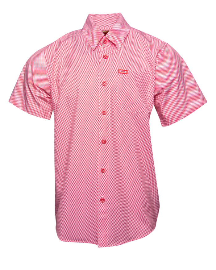 The Trap Short Sleeve Party Shirt - Red / White