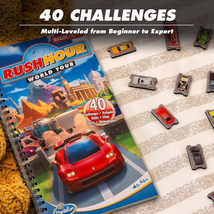 ThinkFun: Rush Hour: World Tour: Magnetic Travel Puzzle Game