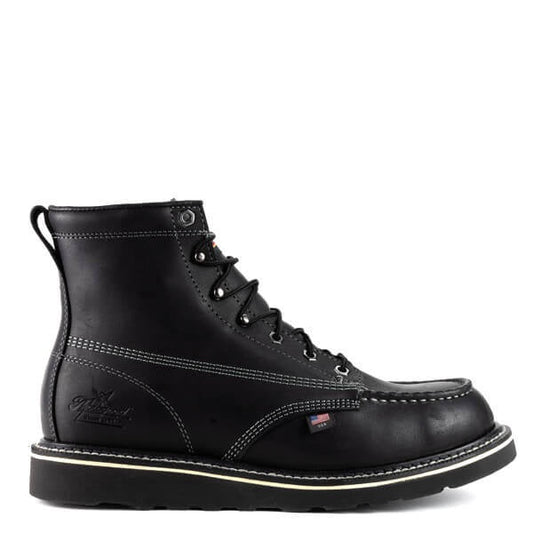 Thorogood Midnight Series 6" Black Moc Toe Boot 814-6206
