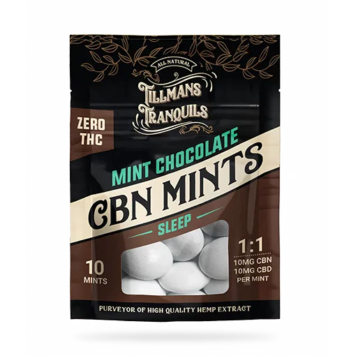 Tillmans Tranquils - CBN/CBD Mints 10mg/10mg - 10ct