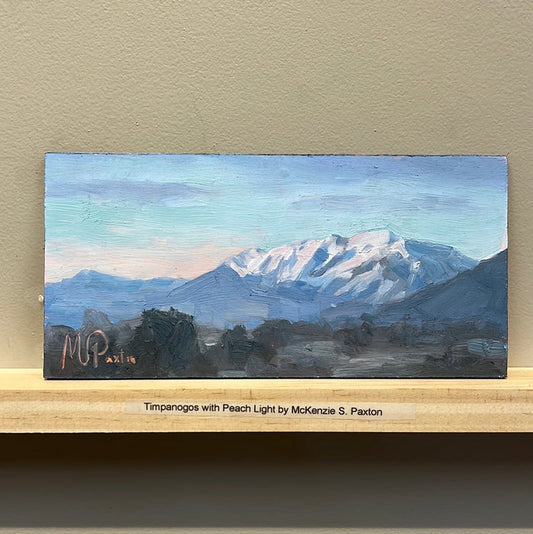 Timpanogos with Peach Light by McKenzie S. Paxton