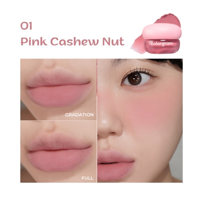 Colorgram Tintin Dory Blur Jam 01 PINK CASHEW NUT Nudie Glow Australia