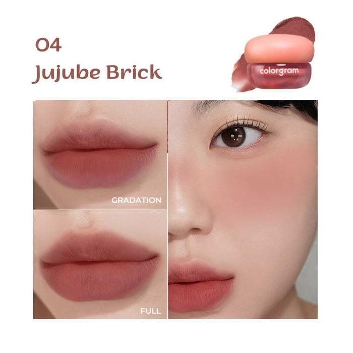 Colorgram Tintin Dory Blur Jam 04 JUJUBE BRICK Nudie Glow Australia