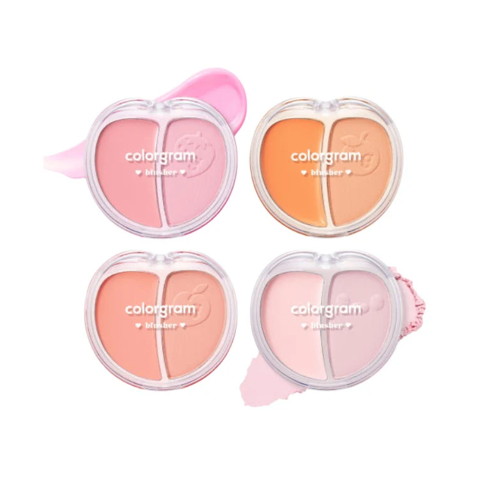 Colorgram Tintin Dory Duo Blusher Nudie Glow Australia