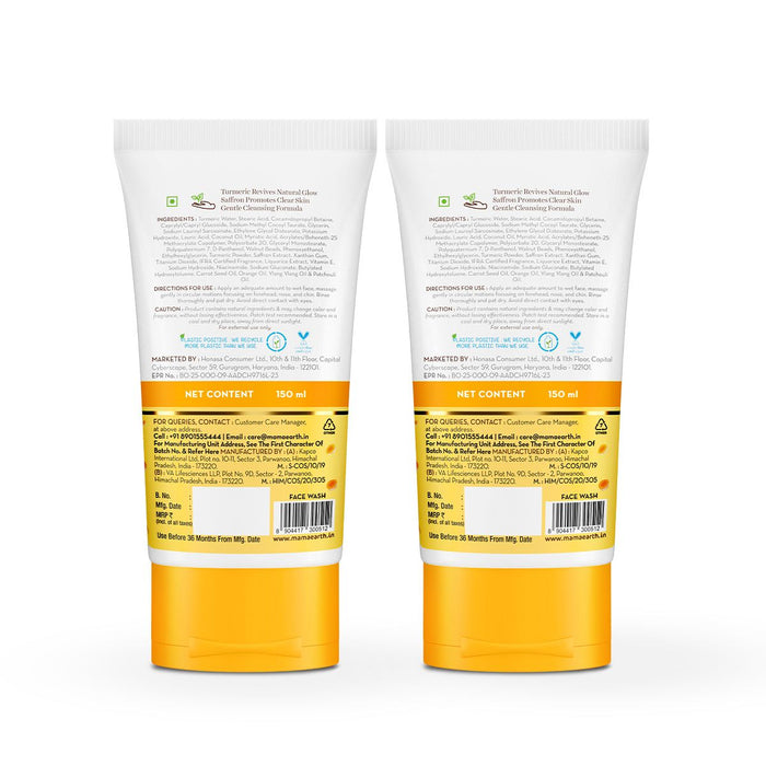 Ubtan face wash duo 150ml combo pack back