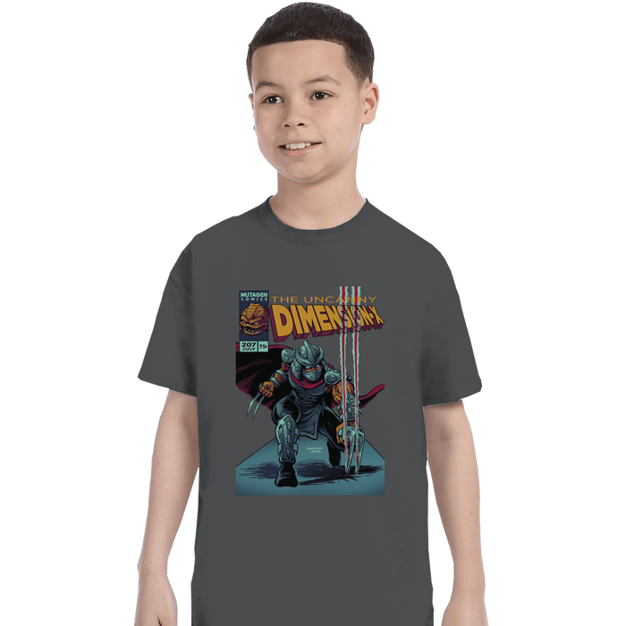 Shirts T-Shirts, Youth / XL / Charcoal Uncanny Dimension X