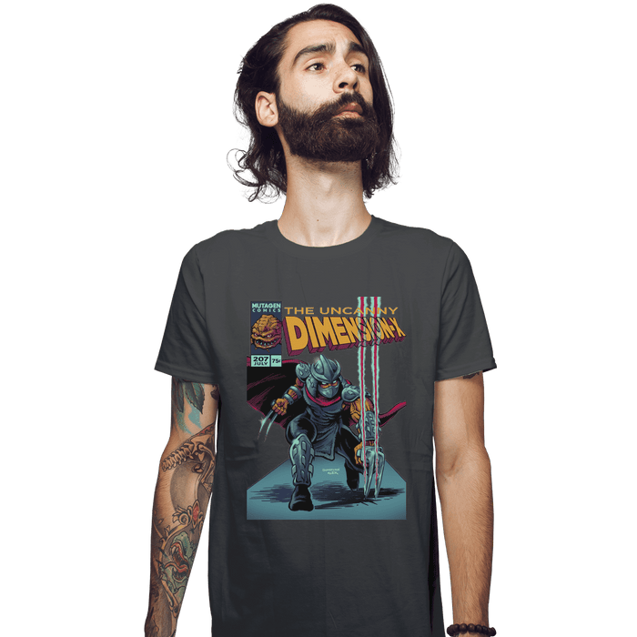 Shirts Fitted Shirts, Mens / Small / Charcoal Uncanny Dimension X