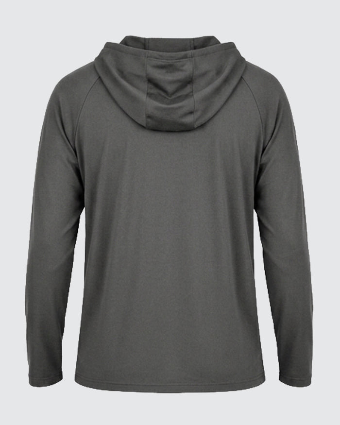 Men's Vintage Black Lightweight Hoodie Essential Layered Top
