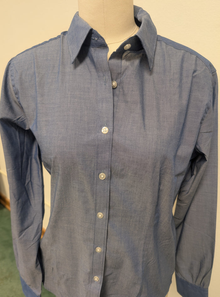 VAN HEUSEN - GREY WOMENS LONG SLEEVE SHIRT  *