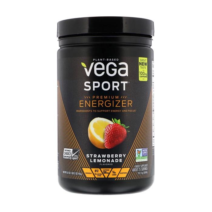 Vega Sport Premium Energizer Strawberry Lemonade 16.1 oz Vega Sport